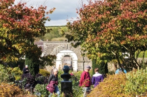 Walled gardens with autumnal foliage